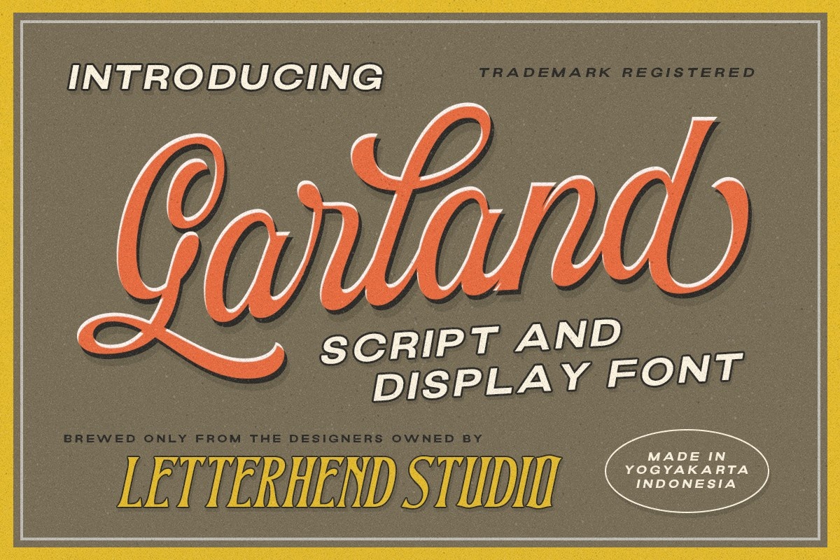 Garland Font preview